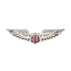 Cartier 1940s multi-gem patriotic brooch