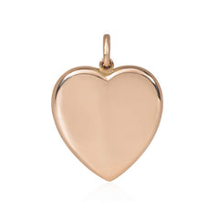 Oversized antique gold heart locket