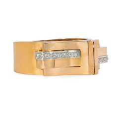 Convertible Retro French cuff bracelet with clips
