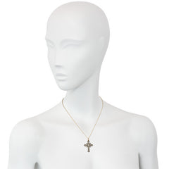 Antique diamond cross pendant