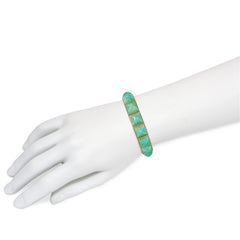 Lucien Péry gold and amazonite bracelet