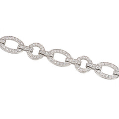 Art Deco Cartier diamond open link bracelet