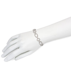 Art Deco Cartier diamond open link bracelet