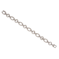 Art Deco Cartier diamond open link bracelet