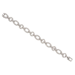Art Deco Cartier diamond open link bracelet