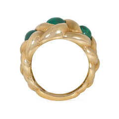 Van Cleef & Arpels estate gold and emerald ring