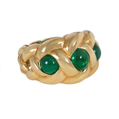 Van Cleef & Arpels estate gold and emerald ring