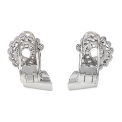 Retro diamond scroll earrings