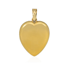 Antique French pearl and gold heart locket