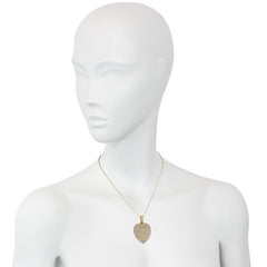 Antique French pearl and gold heart locket