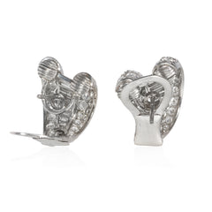 Köchert Retro diamond hoop earrings.
