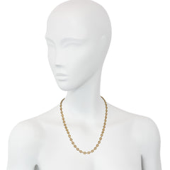 Italian gold anchor link necklace