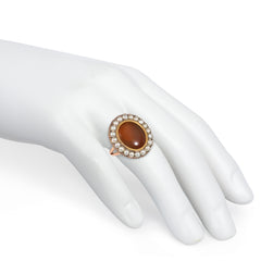 Georgian gold, carnelian, and pearl ring