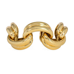 Estate gold tubular link bracelet