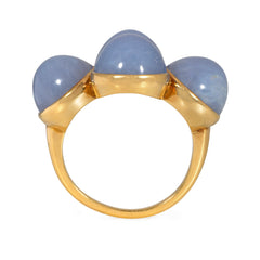 Cartier Retro chalcedony and gold ring. London