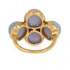 Cartier Retro chalcedony and gold ring. London