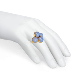 Cartier Retro chalcedony and gold ring. London