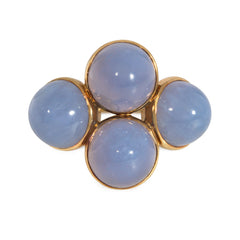 Cartier Retro chalcedony and gold ring. London