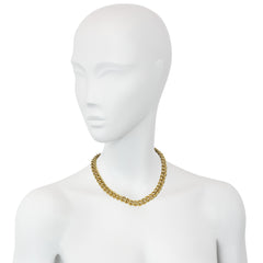 Italian 1970s gold curblink necklace
