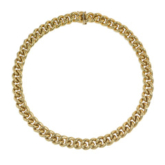 Italian 1970s gold curblink necklace