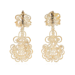 Antique seed pearl chandelier earrings