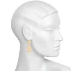 Antique seed pearl chandelier earrings