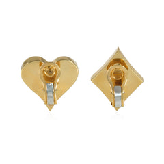 Aldo Cipullo for Cartier playing card earrings