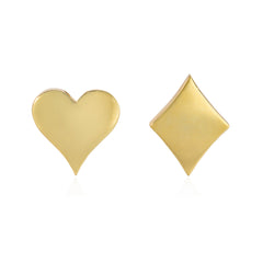 Aldo Cipullo for Cartier playing card earrings