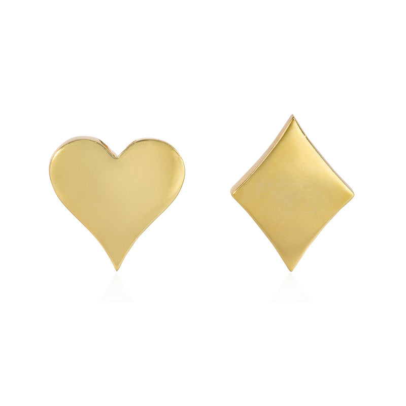 Aldo Cipullo for Cartier playing card earrings