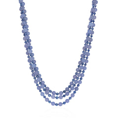 Belperron for Boivin blue chalcedony clip brooch and necklace