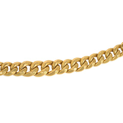 Antique French reversible gold curblink necklace