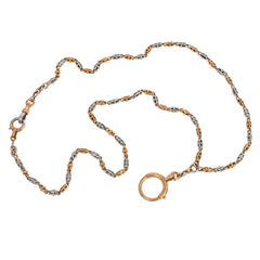 Antique French two-color gold and platinum chain