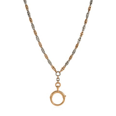 Antique French two-color gold and platinum chain