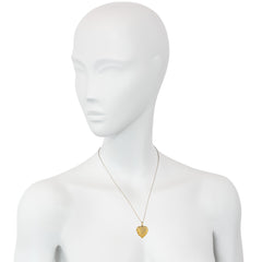 Antique gold and rose diamond heart locket