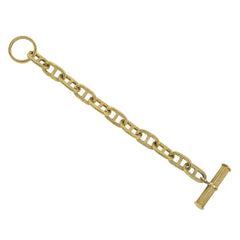 Woven gold chaîne d'ancre link toggle bracelet