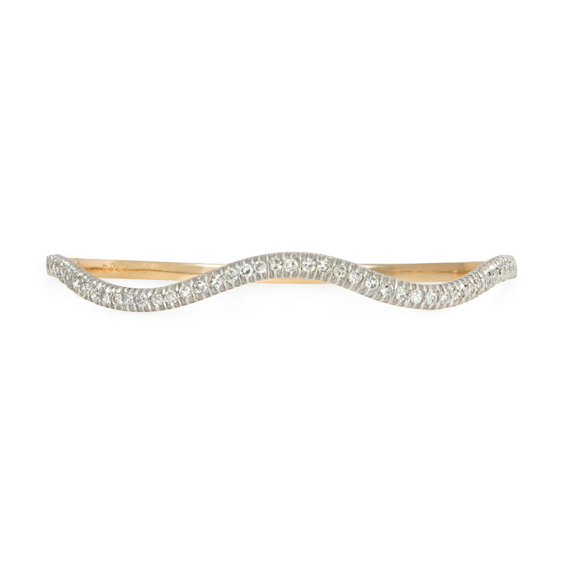 Antique diamond wave bracelet