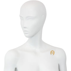 Victorian gold and diamond "Good Luck" horseshoe pin
