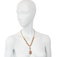 Antique gem-set giardinetto necklace