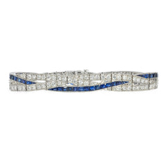 Art Deco J.E. Caldwell sapphire and diamond bracelet