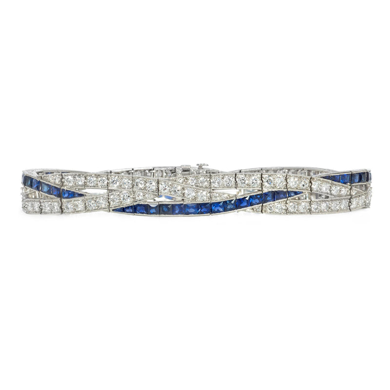 Art Deco J.E. Caldwell sapphire and diamond bracelet
