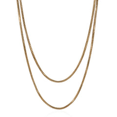 Antique gold long chain