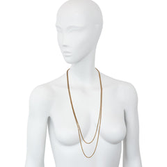 Antique gold long chain