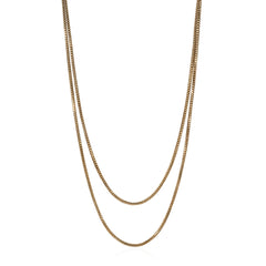 Antique gold long chain