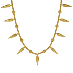 Modern Castellani Etruscan Revival gold necklace