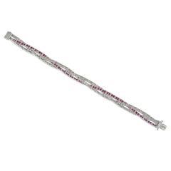 Art Deco J.E. Caldwell ruby and diamond bracelet