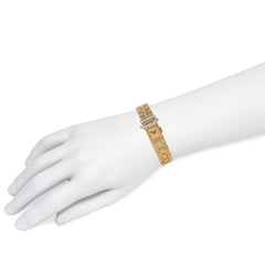 1950s Cartier gold and diamond bracelet watch