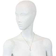 Art Deco diamond and platinum wishbone charm