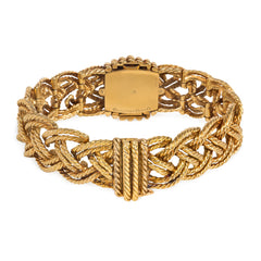 Boucheron Paris mid-century woven rope bracelet/watch