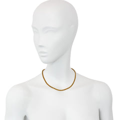 Antique gold snake chain necklace
