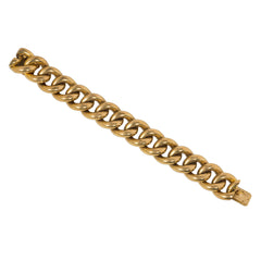Retro French gold curblink bracelet